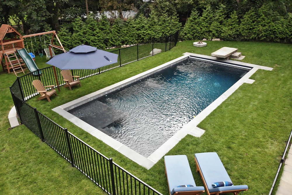 Resort-style pool edge