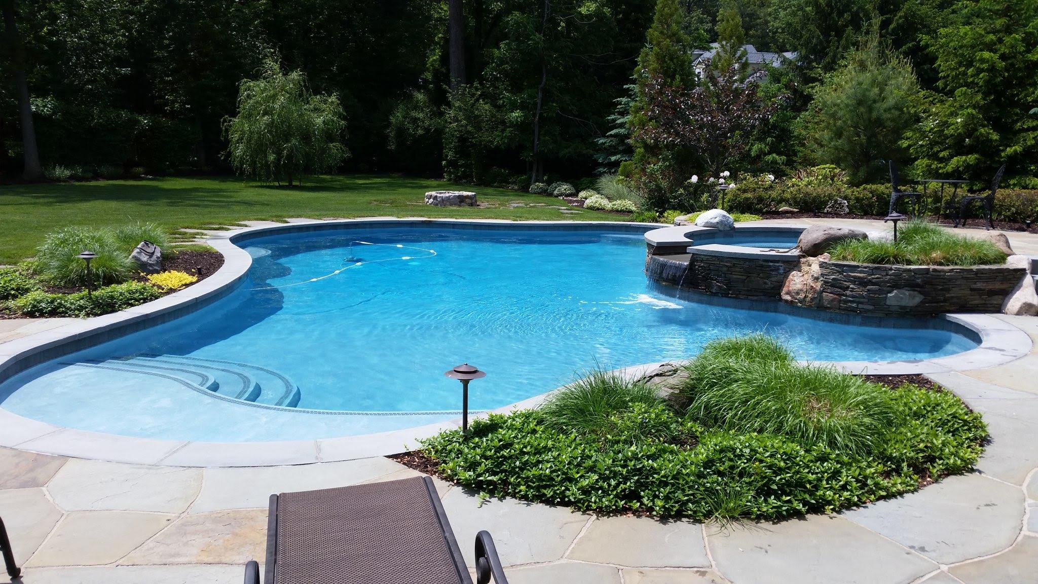 Pool tile coping and deck renovation