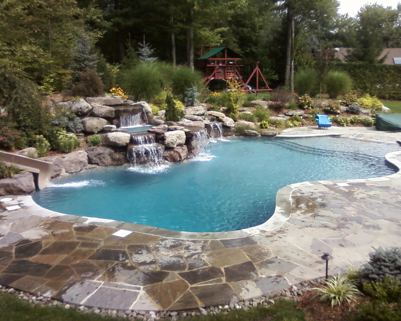 Pool landscaping